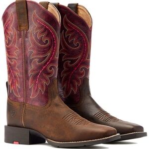 Ariat Womens Round Up Back Zip Boots